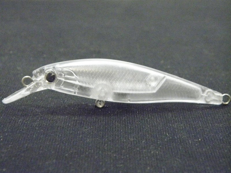 wLure 10 Blank Unpainted Minnow Crankbait Topwater Lipless Jerkbait Fishing Lures V3 (UPM762P10) - Image 1